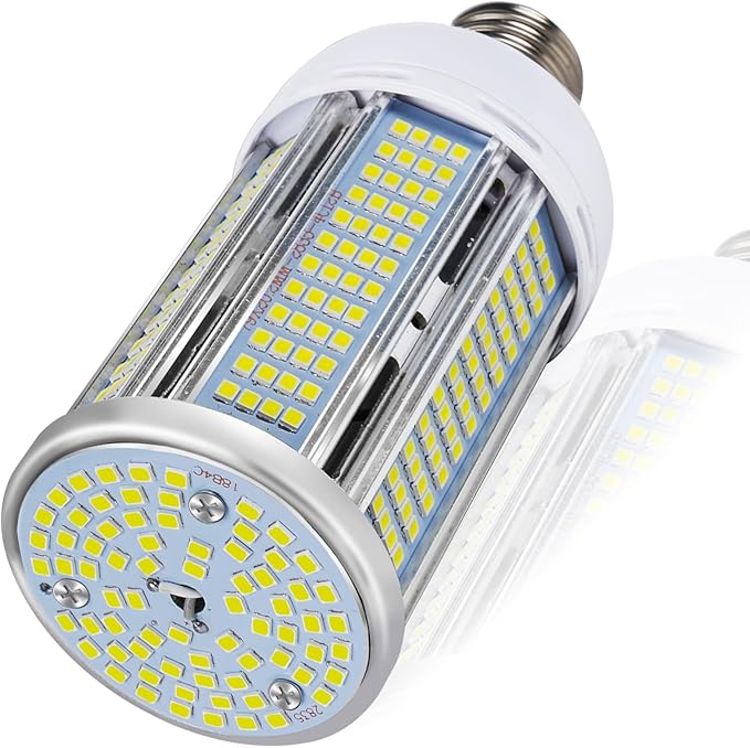 50W LED Corn Bulb, 6000 Lumens 5000K Daylight White, E26/E27 Base