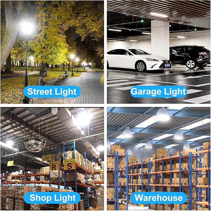 50W LED Corn Bulb, 6000 Lumens 5000K Daylight White, E26/E27 Base