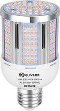 30W LED Corn Light Bulb 3000 Lumen Led Corn Bulb 3000K Warm White E26/E27 Base LED Light Bulb for Home Garage Lighting Garage Backyard Offic