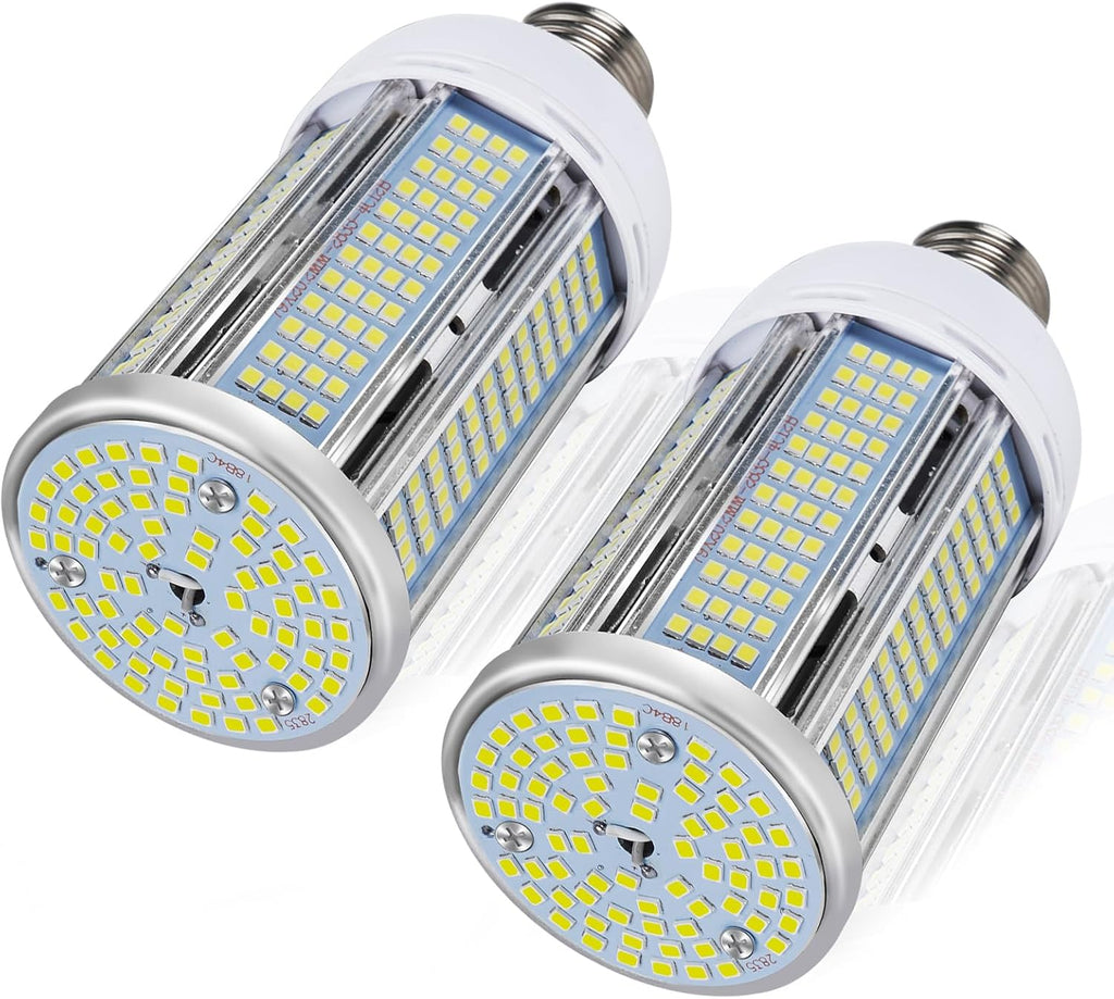 100W LED Corn Bulb, 5000K Daylight White, 12000 Lumens, E26/E39 Base