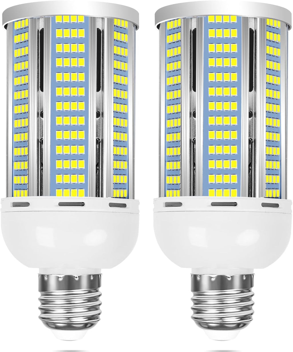 60W LED Corn Bulb, 6000 Lumens 5000K Daylight White, E26 Base