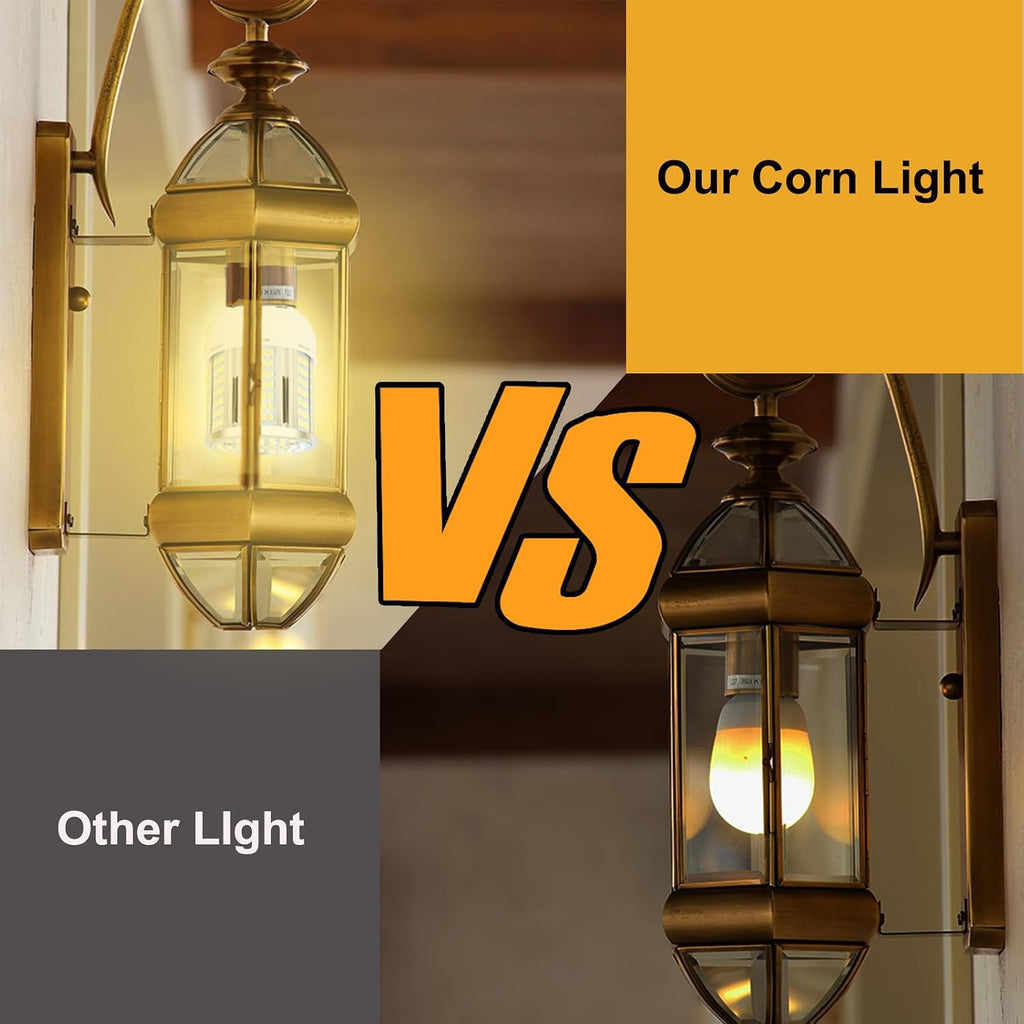 30W LED Corn Light Bulb 3000 Lumen Led Corn Bulb 3000K Warm White E26/E27 Base LED Light Bulb for Home Garage Lighting Garage Backyard Offic
