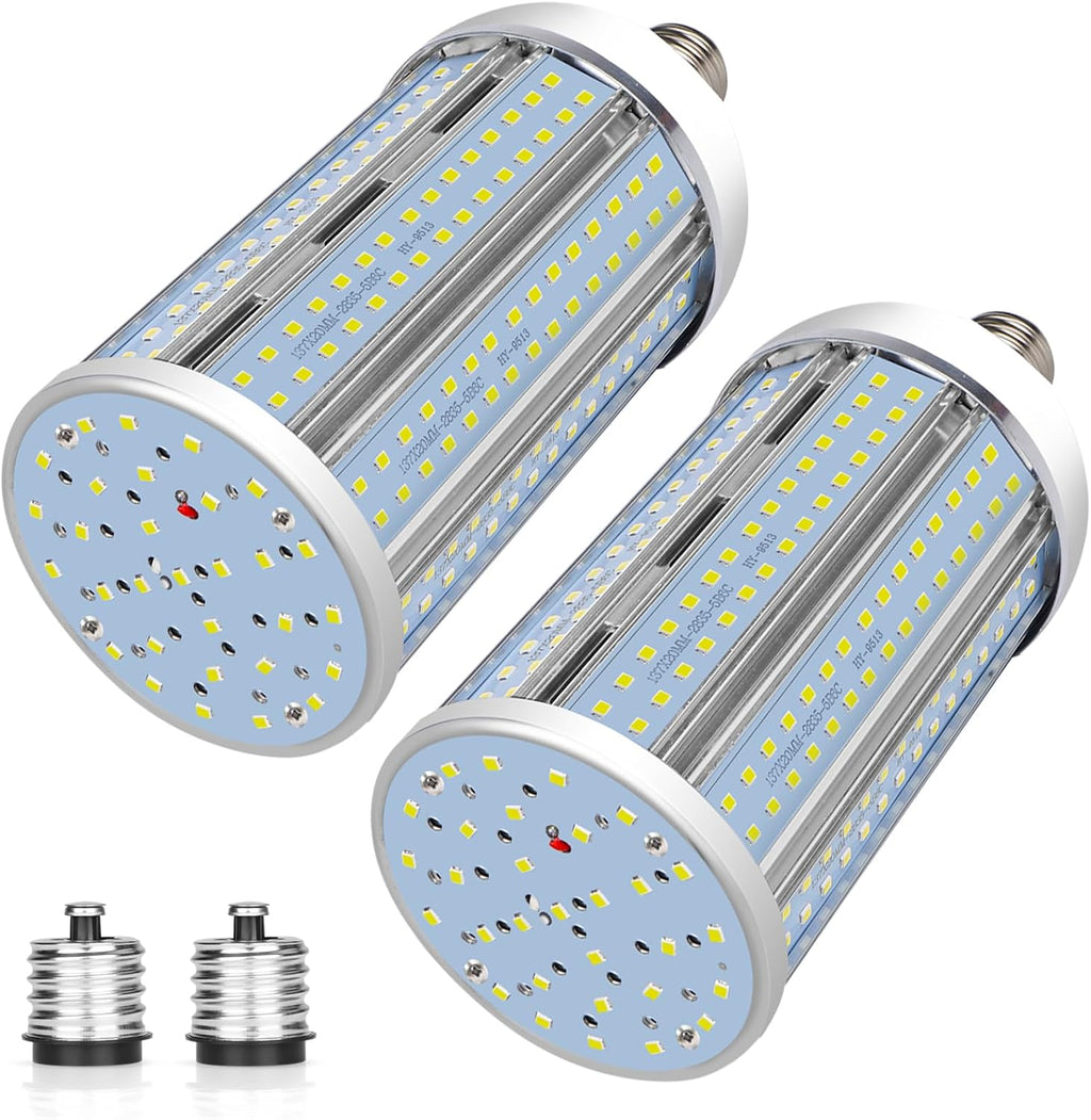 120W LED Corn Bulb, 14400 Lumens 5000K Daylight White, E26/E39 Base