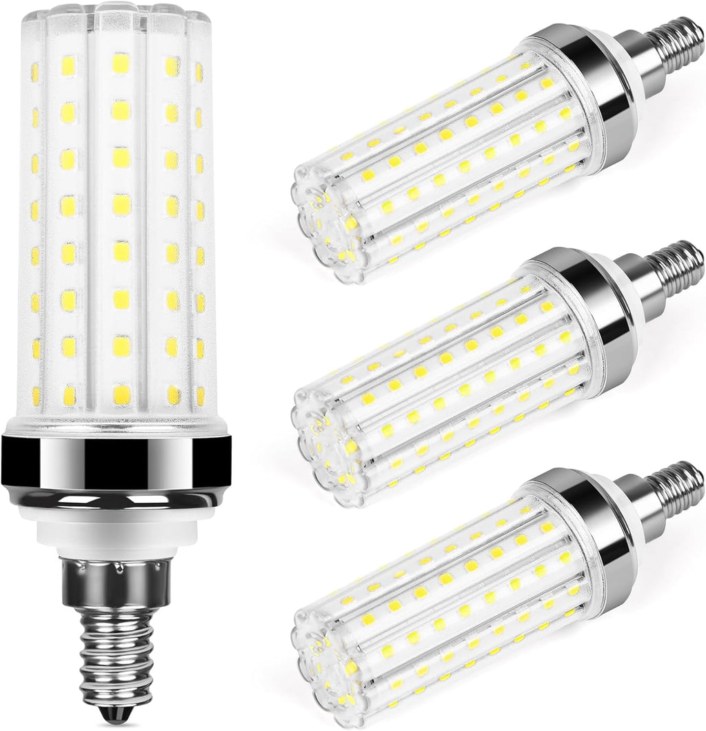 20W E12 LED Corn Light Bulb, 6000K Daylight White, 1000 Lumens