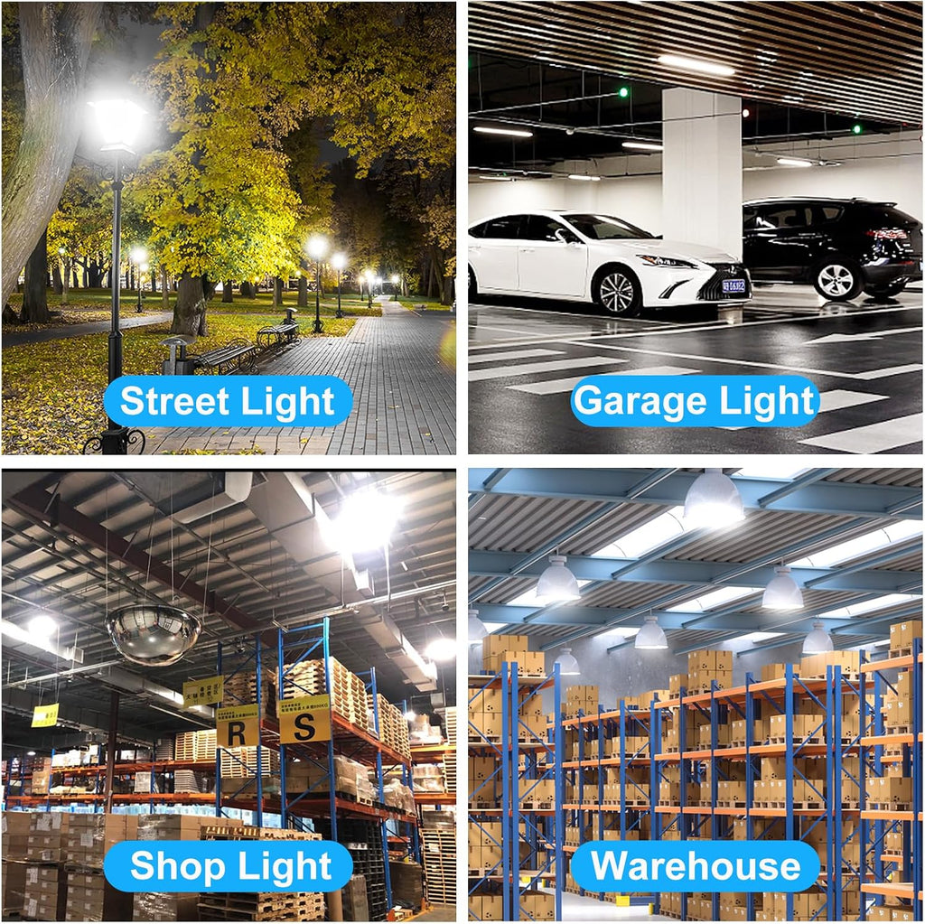 100W LED Corn Bulb, 5000K Daylight White, 12000 Lumens, E26/E39 Base