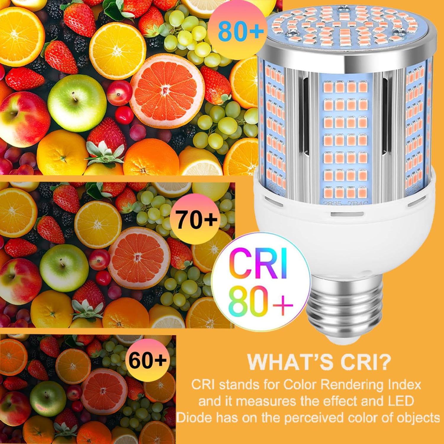 30W LED Corn Light Bulb 3000 Lumen Led Corn Bulb 3000K Warm White E26/E27 Base LED Light Bulb for Home Garage Lighting Garage Backyard Offic