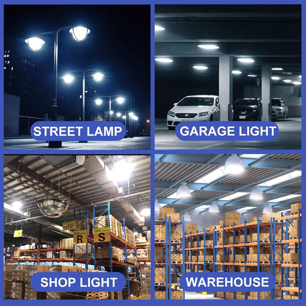 60W LED Corn Bulb, 6000 Lumens 5000K Daylight White, E26 Base